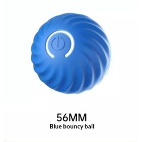Pet Dog Rubber Ball Toys For Dogs Resistance To Bite Dog Chew Toys Puppy Pets Dogs Training Products (Option: Blue Jumping Ball)