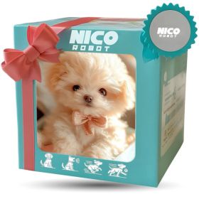 Robot Puppy Short Plush Doll (Option: White Dog-16cm Color Box Package)